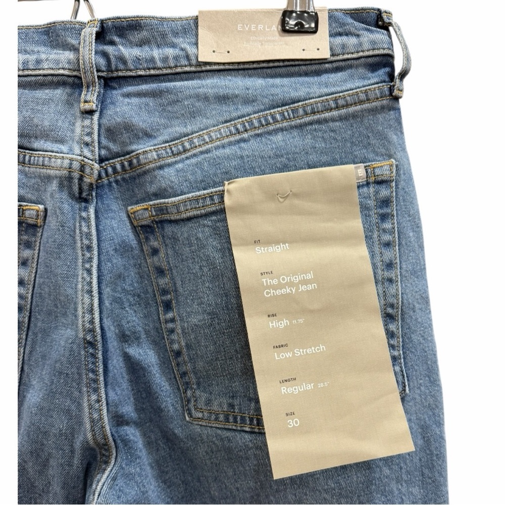 NWT Everlane The Original Cheeky Jean in Stone Wash Sky Size 30 - Picture 7 of 13